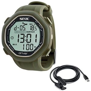 SEAC Unisex's Driver Wrist-Mount Freediving Computer with Data Download System, Green + USB, One size SEAC Unisex's Driver Wrist-Mount Freediving Computer with Data Download System, Green + USB, One size