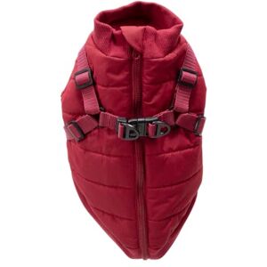 JACK AND VANILLA , 5Th Avenue Dogwalk Waterproof Dog Jacket, Modern Chic Design, Thermal Insulation, Reflective Strips for Safety, Easy to Put on, Size L, Red, Model 5Th Avenue Dogwalk JACK AND VANILLA , 5Th Avenue Dogwalk Waterproof Dog Jacket, Modern Chic Design, Thermal Insulation, Reflective Strips for Safety, Easy to Put on, Size L, Red, Model 5Th Avenue Dogwalk