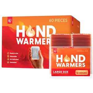 IRIS USA Hand Warmers – Large, 60 Individual Warmers, Long-Lasting Up to 18 Hours for Warm and hot Hands On The Go, Disposable, Handwarmers for Hands and Feet, Winter Essentials, White IRIS USA Hand Warmers – Large, 60 Individual Warmers, Long-Lasting Up to 18 Hours for Warm and hot Hands On The Go, Disposable, Handwarmers for Hands and Feet, Winter Essentials, White
