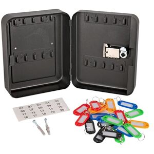 Cathedral Products 20-Key Capacity Combination Lock Key Cabinet Secure & Durable Wall-Mountable with Colourful Key Fobs and Labels Cathedral Products 20-Key Capacity Combination Lock Key Cabinet Secure & Durable Wall-Mountable with Colourful Key Fobs and Labels