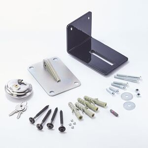 MOTTEZ A082QECO Antivol Porte de Garage Eco Door Lock, Black MOTTEZ A082QECO Antivol Porte de Garage Eco Door Lock, Black