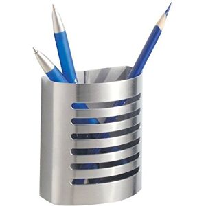 InterDesign iDesign Magnetic Pen Holder for Fridge & Whiteboard, Magnetic Office Pen Pot made of Stainless Steel, Brushed InterDesign iDesign Magnetic Pen Holder for Fridge & Whiteboard, Magnetic Office Pen Pot made of Stainless Steel, Brushed