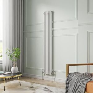 NRG 1800 x 290 mm Gloss White Vertical Cast Iron Radiator Double Panel NRG 1800 x 290 mm Gloss White Vertical Cast Iron Radiator Double Panel