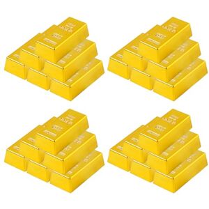 GuoQiao 24Pack Gold Bar Gift Box with Realistic Gold Brick Texture Present Packagings Box Treat Boxes for Parties & Gifts GuoQiao 24Pack Gold Bar Gift Box with Realistic Gold Brick Texture Present Packagings Box Treat Boxes for Parties & Gifts