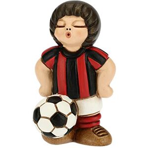 THUN Ornament Child Footballer Red-Black Accessories Bedroom and Favors Party Favor Line Small Size Ceramic 4.5 x 4.5 x 7 h cm THUN Ornament Child Footballer Red-Black Accessories Bedroom and Favors Party Favor Line Small Size Ceramic 4.5 x 4.5 x 7 h cm
