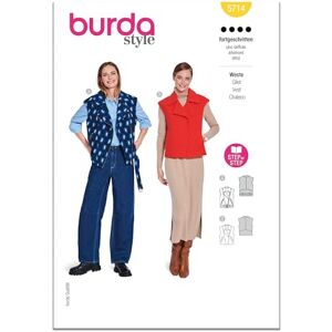 Burda Sewing Pattern X05714 Style Pattern 5714 Misses' Vests 10-20 (36-46) Burda Sewing Pattern X05714 Style Pattern 5714 Misses' Vests 10-20 (36-46)