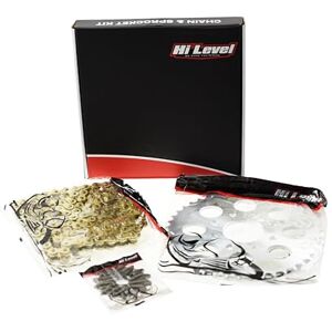 Hi Level chain & sprocket kit compatible with/replacement for Honda XL125V 2001-2011 includes 520H-110, 520 pitch, 110 link, heavy duty gold chain and sprocket with 14 teeth front, 44 teeth rear Hi Level chain & sprocket kit compatible with/replacement for Honda XL125V 2001-2011 includes 520H-110, 520 pitch, 110 link, heavy duty gold chain and sprocket with 14 teeth front, 44 teeth rear