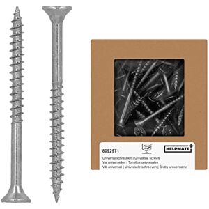 HELPMATE Universal screws, countersunk head, 4.0x50, stainless steel A2, rustproof 200 pieces Wood screws with PZ 2 drive and partial thread Chipboard screws for indoor and outdoor use HELPMATE Universal screws, countersunk head, 4.0x50, stainless steel A2, rustproof 200 pieces Wood screws with PZ 2 drive and partial thread Chipboard screws for indoor and outdoor use