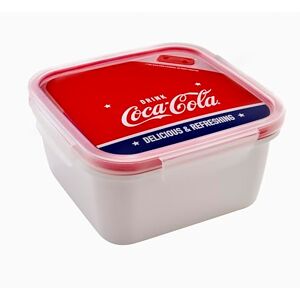 Snips Coca-Cola Square Lunch Box, 1.4 L, Bento Box with 4 Safety Locks, 18 x 18 x 8.5, Made in Italy, 0% Bpa Snips Coca-Cola Square Lunch Box, 1.4 L, Bento Box with 4 Safety Locks, 18 x 18 x 8.5, Made in Italy, 0% Bpa