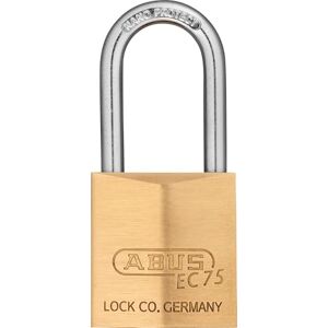 ABUS Brass Padlock 75/30HB30 Long Shackle with Reversible Key Technology, for School, Gym, Outdoor Brass ABUS Brass Padlock 75/30HB30 Long Shackle with Reversible Key Technology, for School, Gym, Outdoor Brass
