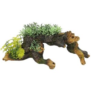 CLASSIC Wood with Plants Aquarium Ornament 328 x 130 x 130mm Hand-Painted Resin Decoration for Freshwater Fish Tanks & Aquascapes CLASSIC Wood with Plants Aquarium Ornament 328 x 130 x 130mm Hand-Painted Resin Decoration for Freshwater Fish Tanks & Aquascapes
