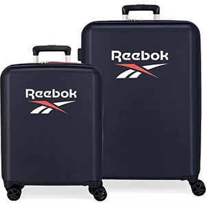 Reebok Roxbury Suitcase Set, Blue, 55/70 cm, Hard ABS, Built-in TSA Lock, 119.4 L, 6 kg, 4 Double Wheels, Hand Luggage Reebok Roxbury Suitcase Set, Blue, 55/70 cm, Hard ABS, Built-in TSA Lock, 119.4 L, 6 kg, 4 Double Wheels, Hand Luggage