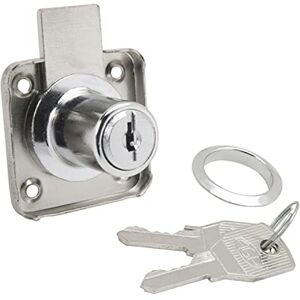 WOLFPACK AFT 361/25 Furniture Lock for Drawer, Chrome WOLFPACK AFT 361/25 Furniture Lock for Drawer, Chrome