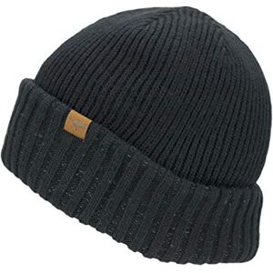 SEALSKINZ Bacton Unisex Waterproof Cold Weather Roll Cuff Beanie Hat Everyday Use & Outdoor Activity Three-Layer Insulation Technology Microfleece Lining Black SEALSKINZ Bacton Unisex Waterproof Cold Weather Roll Cuff Beanie Hat Everyday Use & Outdoor Activity Three-Layer Insulation Technology Microfleece Lining Black