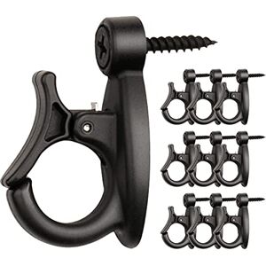 GEZIDEA Light Hanger Hooks,Q-Hanger Hooks for Hanging String Lights and Wire,Wind Chimes,Black,Box of 20 Pieces GEZIDEA Light Hanger Hooks,Q-Hanger Hooks for Hanging String Lights and Wire,Wind Chimes,Black,Box of 20 Pieces