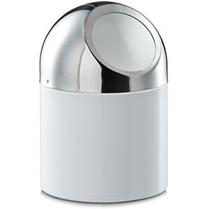 Zeller Tabletop Waste Container, Wood, White, 12 x 18 cm Zeller Tabletop Waste Container, Wood, White, 12 x 18 cm
