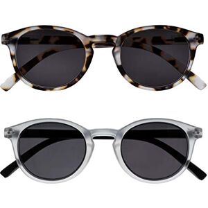 OPULIZE Zen 2 Pack Small Mens Womens Light Brown Crystal Clear Black Reading Sunglasses UV400 SS24-1TC +0.00 OPULIZE Zen 2 Pack Small Mens Womens Light Brown Crystal Clear Black Reading Sunglasses UV400 SS24-1TC +0.00