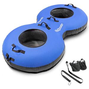 GoSports Heavy Duty 2 Person Floating River Tube with Premium Canvas Cover Commercial Grade Double River Tube Blue GoSports Heavy Duty 2 Person Floating River Tube with Premium Canvas Cover Commercial Grade Double River Tube Blue