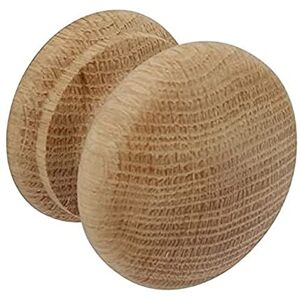 Merriway BH01261 (10 Pcs) 50 mm Unlacquered Beech Wooden Cupboard Cabinet Door Knobs, Drilled for Woodscrew Dowel Screw Pack of 10 Pieces, Brown Merriway BH01261 (10 Pcs) 50 mm Unlacquered Beech Wooden Cupboard Cabinet Door Knobs, Drilled for Woodscrew Dowel Screw Pack of 10 Pieces, Brown