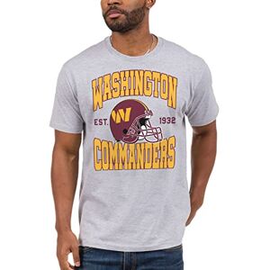 Junk Food Unisex's NFL Team Helmet T-Shirt Adult, Washington Commanders-Heather Grey, XXL Junk Food Unisex's NFL Team Helmet T-Shirt Adult, Washington Commanders-Heather Grey, XXL