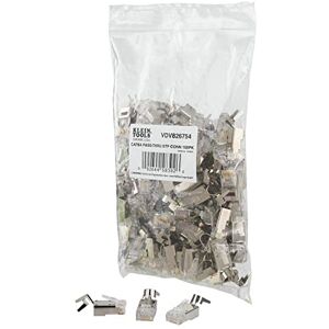 KLEIN TOOLS VDV826-754 Modular Data Plug for CAT6A Shielded Cable and Larger Diameter CAT6 Indoor or Outdoor Ethernet Cable, 100-Pack KLEIN TOOLS VDV826-754 Modular Data Plug for CAT6A Shielded Cable and Larger Diameter CAT6 Indoor or Outdoor Ethernet Cable, 100-Pack