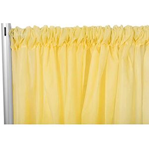 CV Linens bkdp_10 Sheer Voile Flame Retardant Drape-305cm x 300cm Backdrop Curtain Panel Canary Yellow 1 Pc CV Linens bkdp_10 Sheer Voile Flame Retardant Drape-305cm x 300cm Backdrop Curtain Panel Canary Yellow 1 Pc