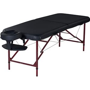 Master Massage Equipment Master Massage Zephyr Lightweight Portable Massage Table Package Ideal for Tattooing and Spa Treatments (Black, Maroon) Master Massage Equipment Master Massage Zephyr Lightweight Portable Massage Table Package Ideal for Tattooing and Spa Treatments (Black, Maroon)