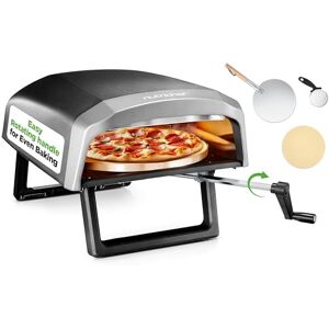 Nutrichef Gas Pizza Oven 30cm – Portable Outdoor Pizza Maker with 360° Rotating Stone, Quick 60-Second Heat-Up, Stainless Steel, Long Handle – Accessories Included – Ideal for Homemade Pizza & BBQs Nutrichef Gas Pizza Oven 30cm – Portable Outdoor Pizza Maker with 360° Rotating Stone, Quick 60-Second Heat-Up, Stainless Steel, Long Handle – Accessories Included – Ideal for Homemade Pizza & BBQs