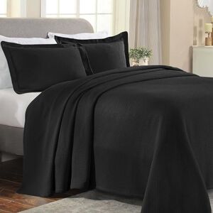 Superior Cotton Bedspread, Black, King Superior Cotton Bedspread, Black, King