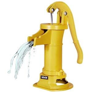 VEVOR Well Hand Pitcher Pump, 25 ft Maximum Lift, Antique Cast Iron Manual Hand Water Pump, NPT 1-1/4 in Connection, Easy Installation, Old Fashioned for Outdoor Garden, Pond, Backyard, Farm, Yellow VEVOR Well Hand Pitcher Pump, 25 ft Maximum Lift, Antique Cast Iron Manual Hand Water Pump, NPT 1-1/4 in Connection, Easy Installation, Old Fashioned for Outdoor Garden, Pond, Backyard, Farm, Yellow