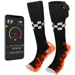 Yaodfyl Heated Socks, with App Control & 3 Heating Settings, 5000mAh Battery Rechargeable Washable, for Men Women Winter Skiing, Hiking, Hunting, Outdoor(Four Colors) Yaodfyl Heated Socks, with App Control & 3 Heating Settings, 5000mAh Battery Rechargeable Washable, for Men Women Winter Skiing, Hiking, Hunting, Outdoor(Four Colors)