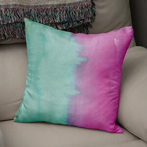 Bonamaison Decorative Cushion Cover Watercolor Theme, Throw Pillow Covers, Home Decorative Pillowcases for Livingroom, Sofa, Bedroom, Size:50x50 Cm Designed and Manufactured in Turkey Bonamaison Decorative Cushion Cover Watercolor Theme, Throw Pillow Covers, Home Decorative Pillowcases for Livingroom, Sofa, Bedroom, Size:50x50 Cm Designed and Manufactured in Turkey