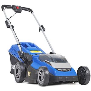 Hyundai 40v Battery Lawnmower, 38cm / 380mm, 5 Cutting Heights, Lithium-ion Cordless Lawnmower With Battery And Charger, 40L Grass Bag & 3 Year Warranty, Blue Hyundai 40v Battery Lawnmower, 38cm / 380mm, 5 Cutting Heights, Lithium-ion Cordless Lawnmower With Battery And Charger, 40L Grass Bag & 3 Year Warranty, Blue