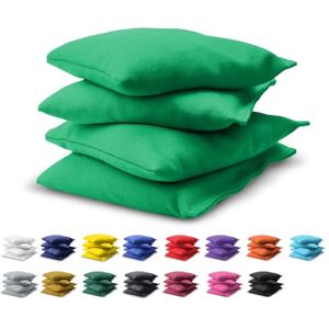 GoSports Cornhole Bean Bags Set of 4 Regulation All Weather Bright Green GoSports Cornhole Bean Bags Set of 4 Regulation All Weather Bright Green