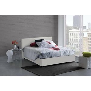 Talamo Italia Double bed Bice, Container bed with eco-leather covering, 100% Made in Italy, Front opening, suitable for mattress Cm 160x200, White Talamo Italia Double bed Bice, Container bed with eco-leather covering, 100% Made in Italy, Front opening, suitable for mattress Cm 160x200, White