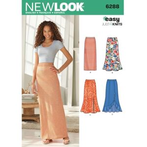 New Look Sewing Pattern 6288: Misses' Pull on Knit Skirts, Size, White, 8-10-12-14-16-18-20 New Look Sewing Pattern 6288: Misses' Pull on Knit Skirts, Size, White, 8-10-12-14-16-18-20
