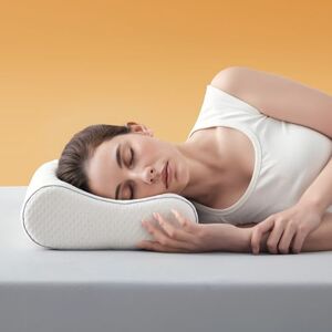 Sonive Contour Memory Foam Pillow Ergonomic Head Neck Support Pillows, Bed Pillow with 30% bamboo + 70% polyester Cover, for Side, Back, Stomach Sleepers, White 60×33×12/10cm Sonive Contour Memory Foam Pillow Ergonomic Head Neck Support Pillows, Bed Pillow with 30% bamboo + 70% polyester Cover, for Side, Back, Stomach Sleepers, White 60×33×12/10cm