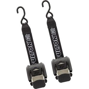 Fulton 2062000 F2 Retractable Boat Transom Tie Down Straps (Pair of 2), 2 x 43 Inches Ratchet Tie Down Straps, 833 lbs. Capacity, 2,500 lbs. Break Strength, Zinc Finish Fulton 2062000 F2 Retractable Boat Transom Tie Down Straps (Pair of 2), 2 x 43 Inches Ratchet Tie Down Straps, 833 lbs. Capacity, 2,500 lbs. Break Strength, Zinc Finish