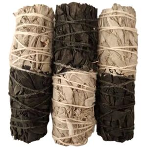 VIE Smudge Stick, Reversible Sage Black & White, Positivity 4", Pack of 3 VIE Smudge Stick, Reversible Sage Black & White, Positivity 4", Pack of 3