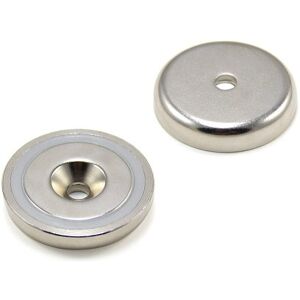 FIRST4MAGNETS N42 Neodymium Pot Magnet for Arts, Crafts, Model Making, DIY, Hobbies, Office, and Home 40mm dia x 8mm thick x 6mm c/sink 64kg Pull FIRST4MAGNETS N42 Neodymium Pot Magnet for Arts, Crafts, Model Making, DIY, Hobbies, Office, and Home 40mm dia x 8mm thick x 6mm c/sink 64kg Pull