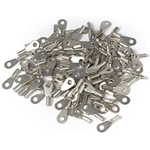 ERKO professional non-insulated ring terminals 100 pieces for M6 screws and wire size of 0.1 ÷ 0.5 mm2, manufactured according to DIN 46234 standard. ERKO professional non-insulated ring terminals 100 pieces for M6 screws and wire size of 0.1 ÷ 0.5 mm2, manufactured according to DIN 46234 standard.