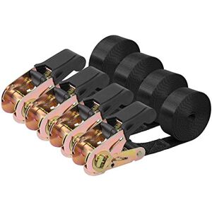 Ayaport Ratchet Straps Tie Downs 2.4M x 25mm Endless Heavy Duty Cargo Straps Nylon Black Ratcheting Strap (No Hook), Tie-Down for Motorcycles, Trailer Loads, Kayaks (2.4M-4pcs) Ayaport Ratchet Straps Tie Downs 2.4M x 25mm Endless Heavy Duty Cargo Straps Nylon Black Ratcheting Strap (No Hook), Tie-Down for Motorcycles, Trailer Loads, Kayaks (2.4M-4pcs)