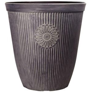 Frame Company Outdoor Durable Plastic Stone Effect Garden Flower Plant Pot, Chocolate Stone Tall Pot *Choice of sizes and colours* Frame Company Outdoor Durable Plastic Stone Effect Garden Flower Plant Pot, Chocolate Stone Tall Pot *Choice of sizes and colours*
