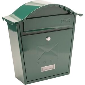 Burg-Wächter Burg-Wachter MB01G Green Classic Wall Mounted Galvanised Steel Lockable Weatherproof Post Box 36x37x13cm Burg-Wächter Burg-Wachter MB01G Green Classic Wall Mounted Galvanised Steel Lockable Weatherproof Post Box 36x37x13cm