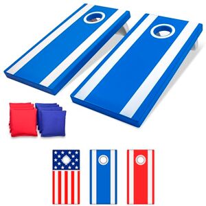 GoSports 4 ft x 2 ft All Weather Outdoor Cornhole Game Set heavy-duty Plastic Weatherproof Boards Includes 8 Bean Bags & Game Rules GoSports 4 ft x 2 ft All Weather Outdoor Cornhole Game Set heavy-duty Plastic Weatherproof Boards Includes 8 Bean Bags & Game Rules
