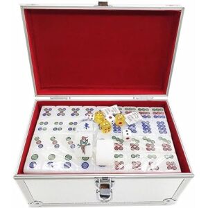 Kanduo Luxury Chinese Mahjong Portable Mahjong, Wonderful Gift(144 Tiles) Professional Complete Mahjong Set Mahjong Set(Aluminum Box,38#) Kanduo Luxury Chinese Mahjong Portable Mahjong, Wonderful Gift(144 Tiles) Professional Complete Mahjong Set Mahjong Set(Aluminum Box,38#)