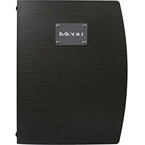 Genware NEV-MC-RCA4-BL Rio A4 Menu Holder, 4 Pages, Black Genware NEV-MC-RCA4-BL Rio A4 Menu Holder, 4 Pages, Black