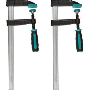 Wolfcraft 2 Screw Clamps, 300 mm I 8647000 I for a Variety of Clamping Applications – Ideal for DIY Projects Wolfcraft 2 Screw Clamps, 300 mm I 8647000 I for a Variety of Clamping Applications – Ideal for DIY Projects