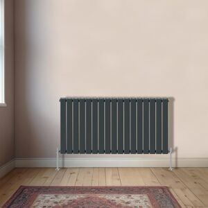 NRG Horizontal 600x1156mm Double Flat Panel Column Designer Bathroom Central Heating Radiator Anthracite NRG Horizontal 600x1156mm Double Flat Panel Column Designer Bathroom Central Heating Radiator Anthracite