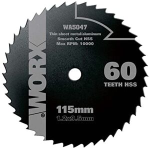 WORX WA5047 Saw 115 mm 60T HSS Blade WORX WA5047 Saw 115 mm 60T HSS Blade